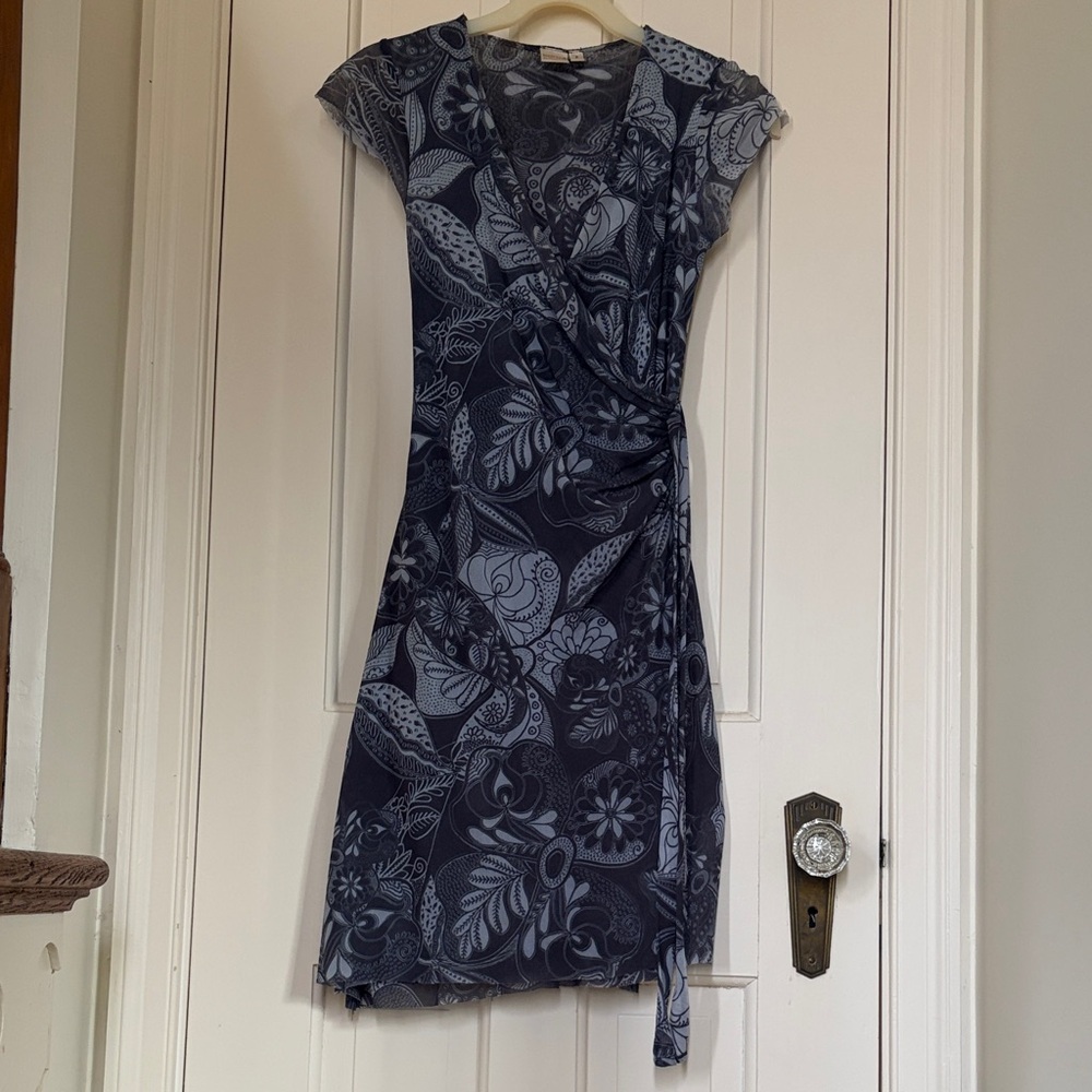 Sweet Pea by Stacy Frati Dress in deep Green and soft Blue